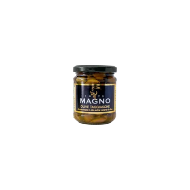 Pitted Taggiasca olives in extra virgin olive oil 212 g Pitted Taggiasca olives in extra virgin olive oil 212 g