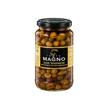 Pitted Taggiasca olives in extra virgin olive oil (580g) Pitted Taggiasca olives in extra virgin olive oil (580g)