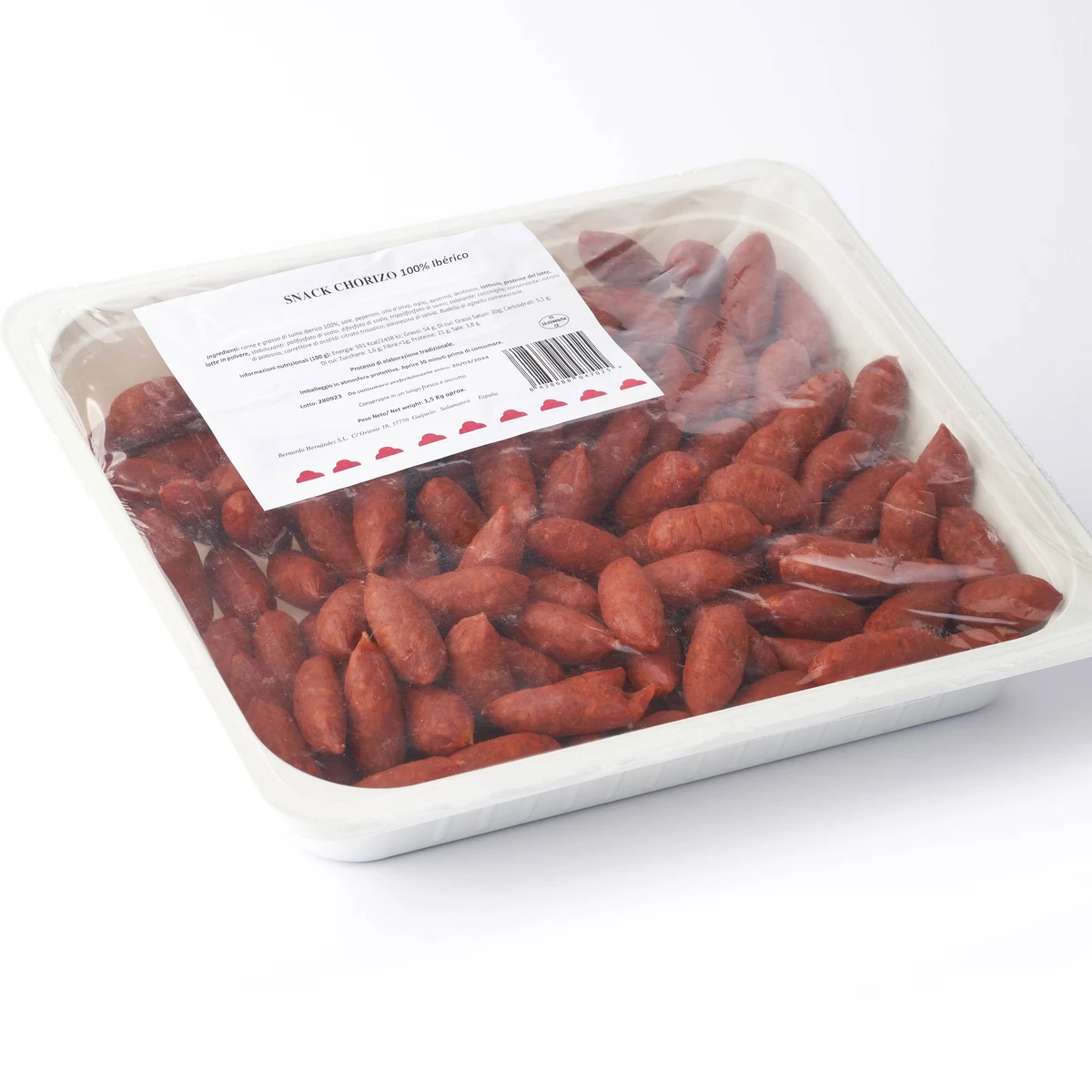 100% Iberico Bellota Chorizo Snack – 1.5 kg Pack