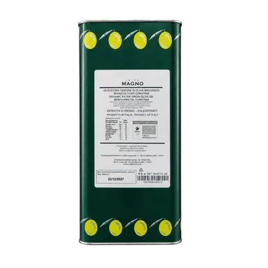 Organic Extra Virgin Olive Oil, Coratina Monocultivar