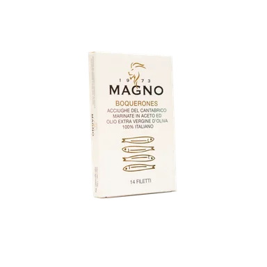 Boquerones Extra – Cantabrian Anchovy Fillets Marinated in 100% Italian Extra Virgin Olive Oil and Wine Vinegar – 130 g Boquerones Extra – Cantabrian Anchovy Fillets Marinated in 100% Italian Extra Virgin Olive Oil and Wine Vinegar – 130 g