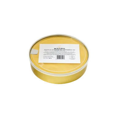 Cantabrian anchovy fillets in extra virgin olive oil from Frantoio Galantino. 500g HoReCa format. Cantabrian anchovy fillets in extra virgin olive oil from Frantoio Galantino. 500g HoReCa format.