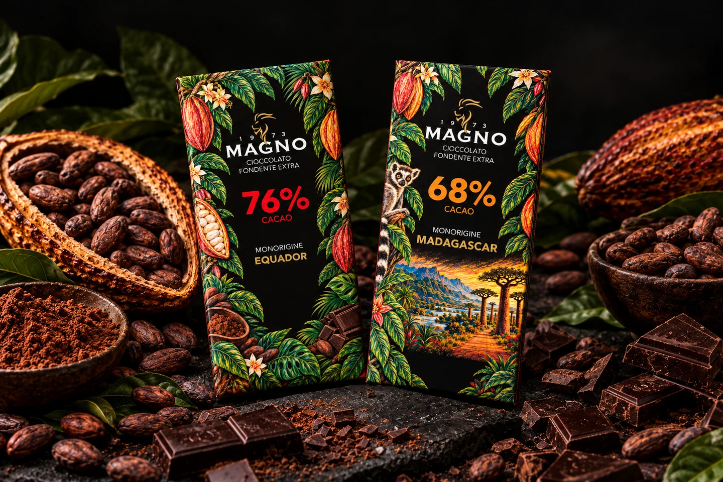 Magno 1973 presenta il nuovo cioccolato: un viaggio tra Madagascar ed Ecuador