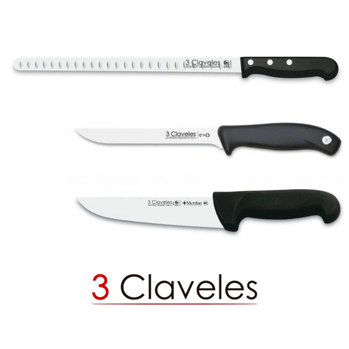 **3 Claveles Knife Set for Iberico Jamón Cortador**